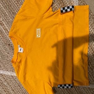⚡️Yellow Cropped Checkered Vans Tee⚡️